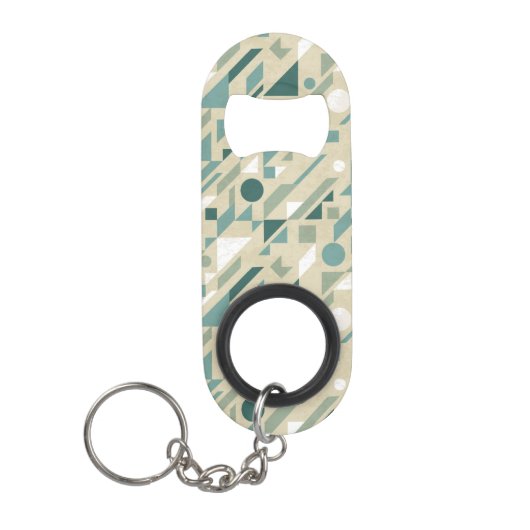 Abstract patroon mini flessenopener (Voorkant)