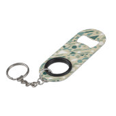 Abstract patroon mini flessenopener (Voorkant Gekanteld)
