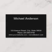 Abstract, patroon, modern visitekaartje (Achterkant)