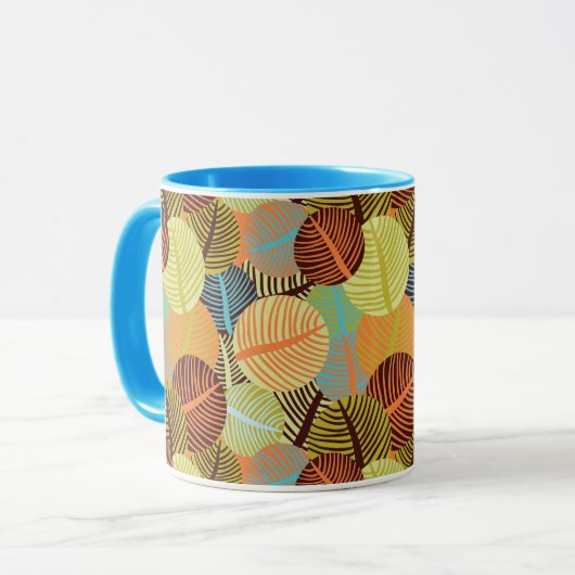 Abstract patroon mok (Voorkant links)