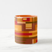 Abstract patroon mok in aardetinten (Center)