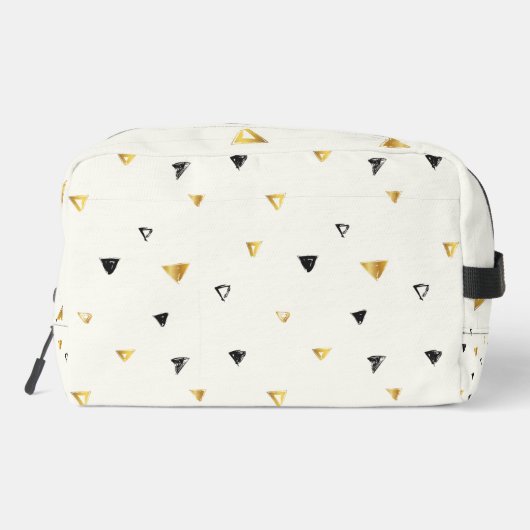 Abstract Patroon Monogram Script Modern Custom Toilettasje (Achterkant)