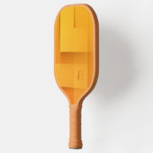 Abstract Patroon Monogrammed Initialen Oranje Pro Pickleball Paddle (Links)