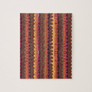 Abstract patroon naadloos botanisch 4 legpuzzel