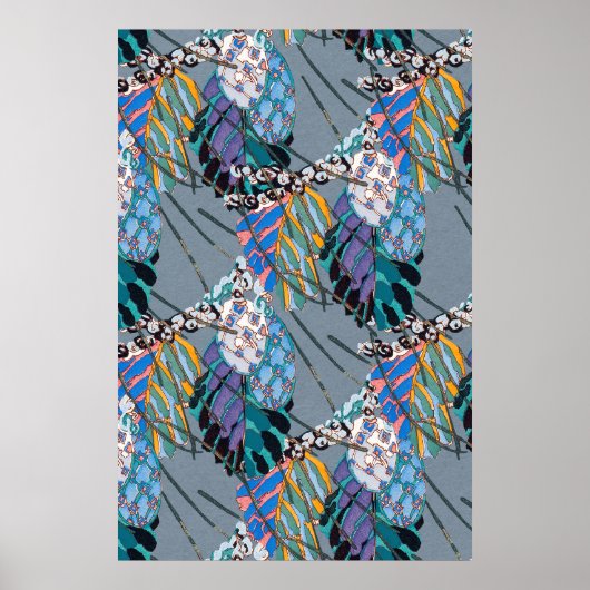 Abstract patroon naadloze illustratie 3 poster (Voorkant)
