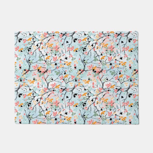 Abstract patroon, najaarspatroon deurmat (Voorkant)