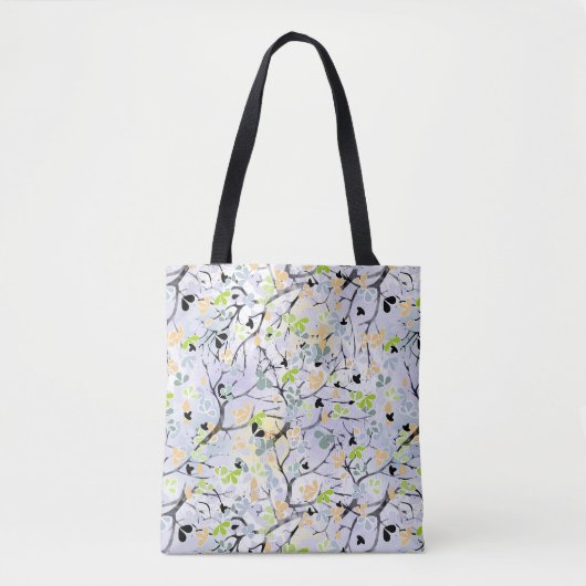 Abstract patroon, najaarspatroon tote bag (Voorkant)