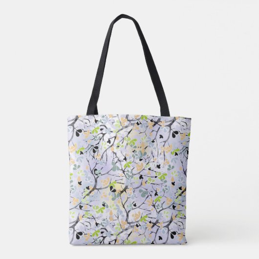 Abstract patroon, najaarspatroon tote bag (Achterkant)