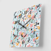 Abstract patroon, najaarspatroon vierkante klok (Hoek)