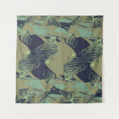 Abstract patroon op een , moderne achtergrond wandkleed (Voorkant (horizontaal))