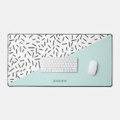 Abstract patroon op maat gemaakt bureaumat (Keyboard & Muis)