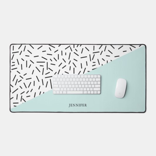 Abstract patroon op maat gemaakt bureaumat (Keyboard & Muis)