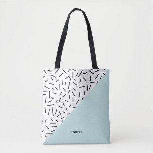 Abstract patroon op maat gemaakt tote bag