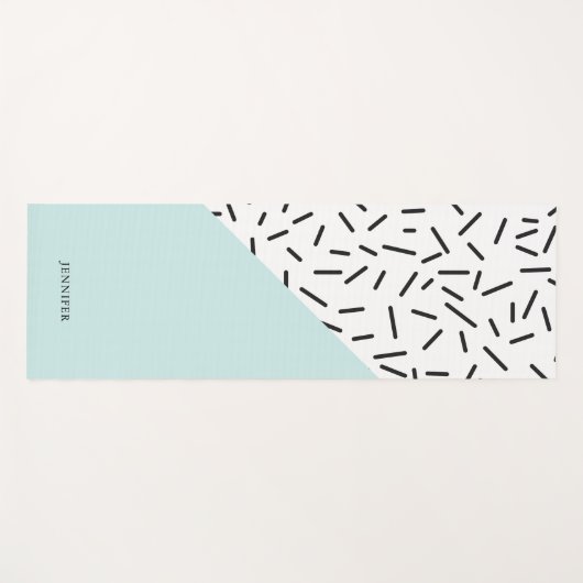 Abstract patroon op maat gemaakt yogamat (Voorkant (horizontaal))