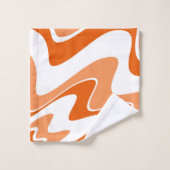 Abstract patroon - oranje bad handdoek (Wasdoekje)