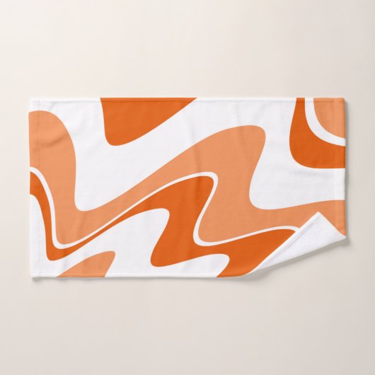 Abstract patroon - oranje bad handdoek (Handdoek)