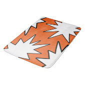 Abstract patroon - oranje badmat (Gekanteld)