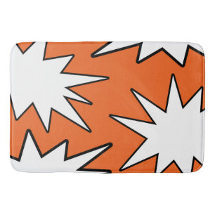 Abstract patroon - oranje badmat