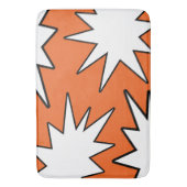 Abstract patroon - oranje badmat (Voorkant Verticaal)