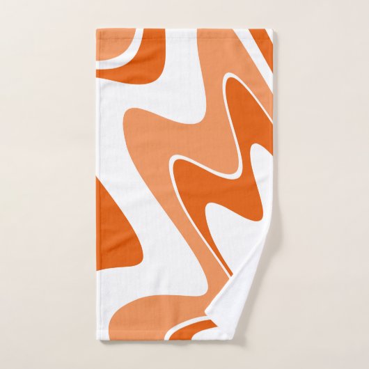 Abstract patroon - oranje handdoek (Handdoek)