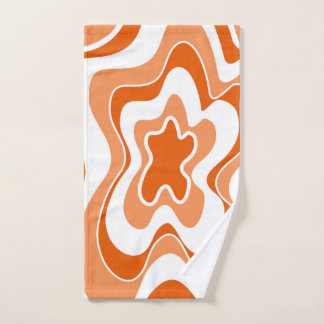 Abstract patroon - oranje handdoek