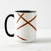 Abstract patroon - oranje mok (Links)