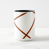 Abstract patroon - oranje mok (Midden)
