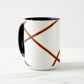 Abstract patroon - oranje mok (Voorkant links)