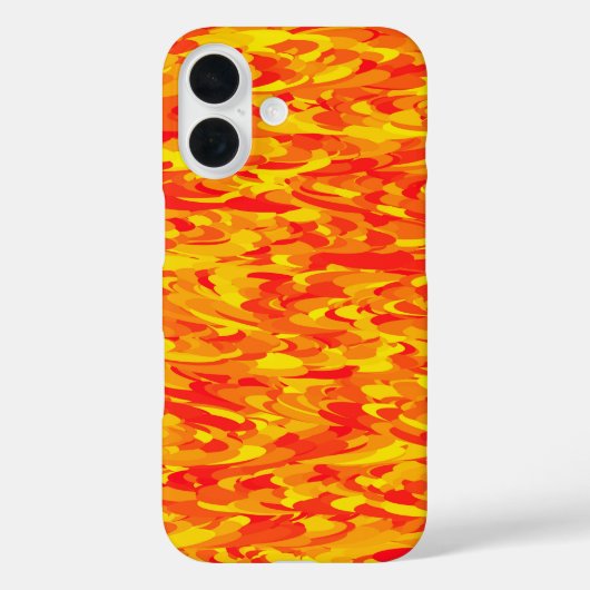 Abstract patroon oranje rood geel Case-Mate iPhone case (Achterkant)