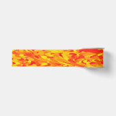 Abstract patroon oranje rood geel grosgrain lint (Voorkant)