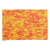 Abstract patroon oranje rood geel kussensloop (Voorkant-Rechts)