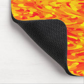 Abstract patroon oranje rood geel muismat (Hoek)
