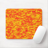 Abstract patroon oranje rood geel muismat (Met muis)