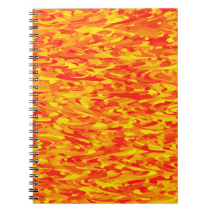Abstract patroon oranje rood geel notitieboek