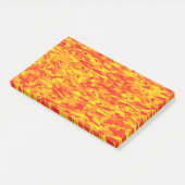 Abstract patroon oranje rood geel post-it® notes (Schuin)