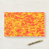 Abstract patroon oranje rood geel post-it® notes (Op bureau)
