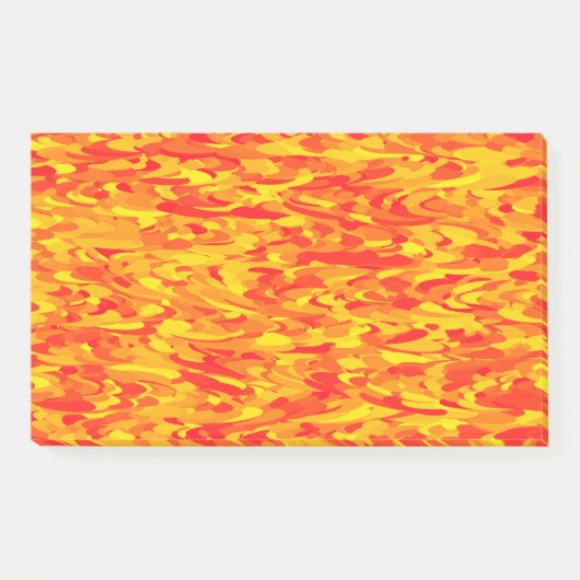 Abstract patroon oranje rood geel post-it® notes (Voorkant)