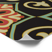 Abstract patroon. Orientale kleur achtergrond. Poster (Hoek)