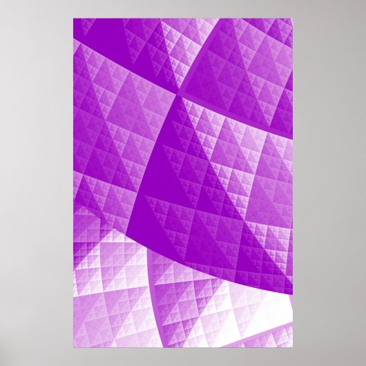 Abstract patroon overtreden poster (Voorkant)