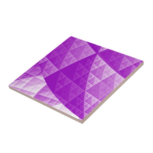 Abstract patroon overtreden tegeltje (Zijkant)