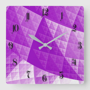 Abstract patroon overtreden vierkante klok