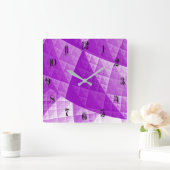 Abstract patroon overtreden vierkante klok (Huis)