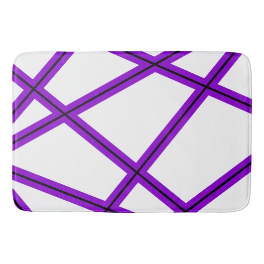Abstract patroon - paars badmat (Voorkant)