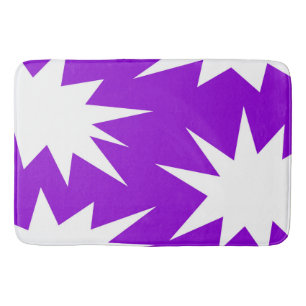 Abstract patroon - paars badmat