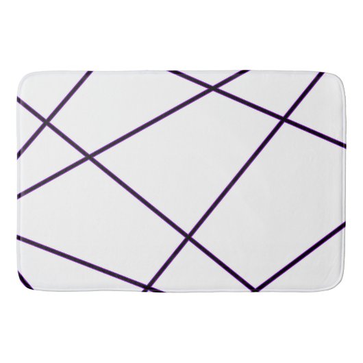 Abstract patroon - paars badmat (Voorkant)