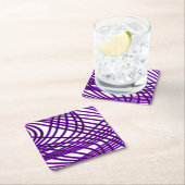 Abstract patroon - paars kartonnen onderzetters (Insitu)