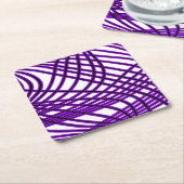 Abstract patroon - paars kartonnen onderzetters (Schuin)