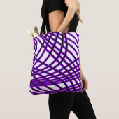 Abstract patroon - paars tote bag (Dichtbij)