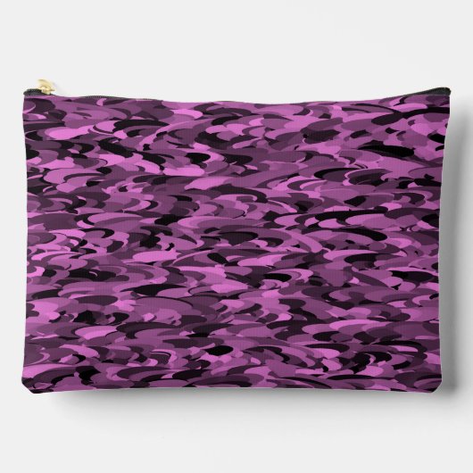 Abstract patroon paars zwart groot etui (Voorkant)