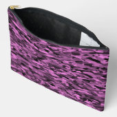 Abstract patroon paars zwart groot etui (Open)